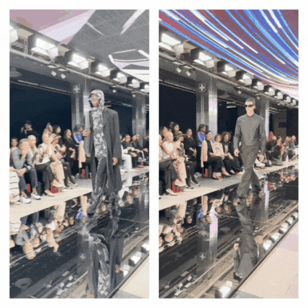 米兰时装周的最后一天一群男士占领了火车站。(图20)