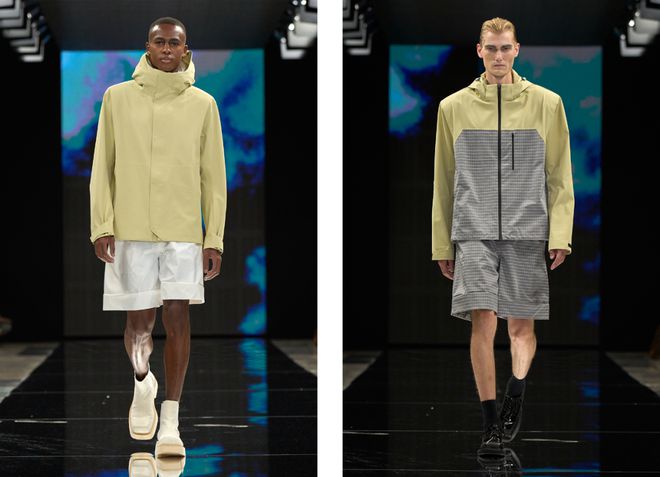 米兰时装周的最后一天一群男士占领了火车站。(图36)