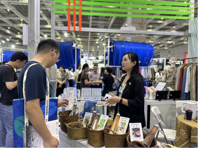 做特色功能生态新材料的引领者美胜生物植物染秋冬面辅料展上圈粉无数(图5)