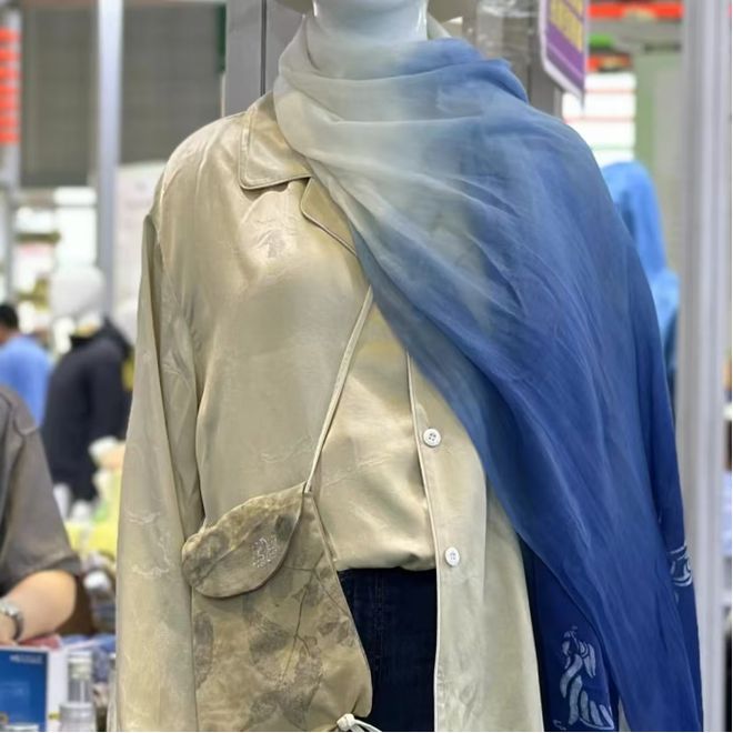 做特色功能生态新材料的引领者美胜生物植物染秋冬面辅料展上圈粉无数(图7)