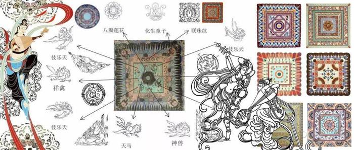 国潮设计师家纺用织物诠释敦煌华彩(图1)