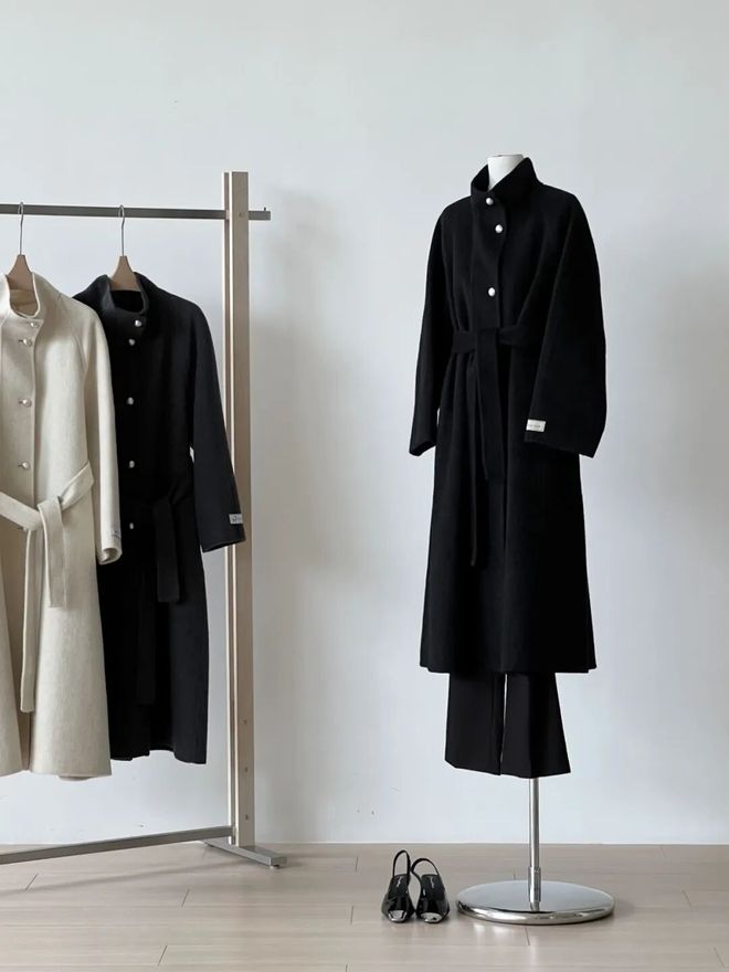 秋冬外套丨韩女超爱的小立领羊毛大衣、赛艇俱乐部冲锋衣、纯羊毛开衫(图1)